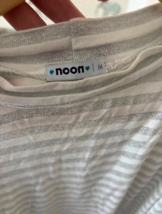 Top Noon Hombros Descubiertos Rayas Talla M