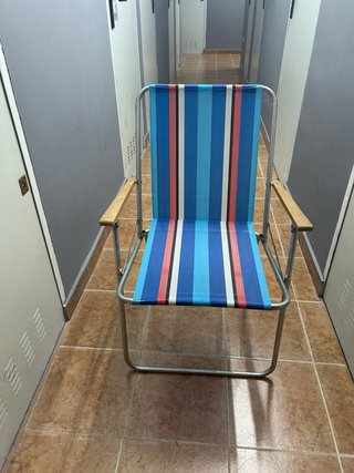 Silla Playa/Campo Resistente Impecable