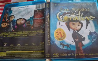 Coraline Blu-ray 3D + 2D + 2Gafas 3D
