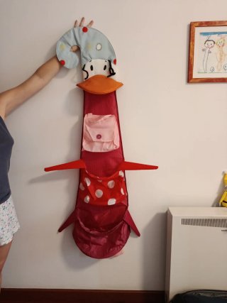 Colgador infantil de tela