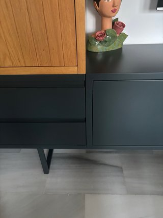 Mueble TV Roble y DM Lacado