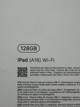 Apple iPad Modelo A3354 2025 generación 11, 128GB