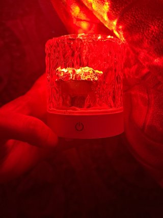 Lámpara LED Patrón Agua Multicolor