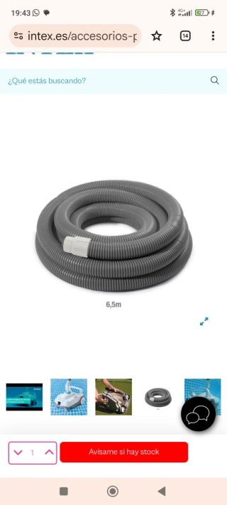 Limpiafondos Intex Z100. 50 euros