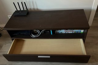 Mueble TV madera con cajón