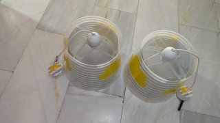 2 Lámparas Infantiles Nube y Rayas