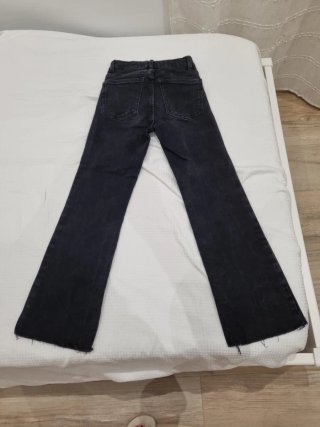 Vaqueros Mango campana negros Talla XS