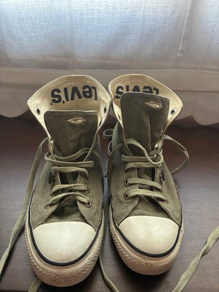Zapatillas Levi's altas verdes