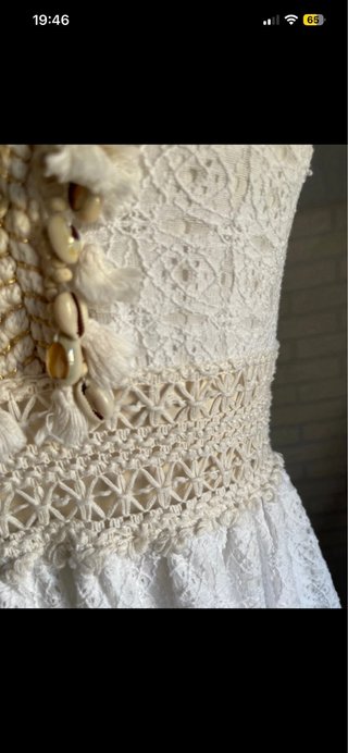 Vestido blanco ibicenco Vicci Otto Talla M