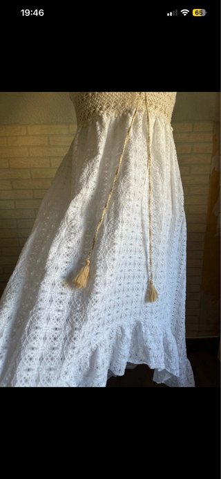 Vestido blanco ibicenco Vicci Otto Talla M