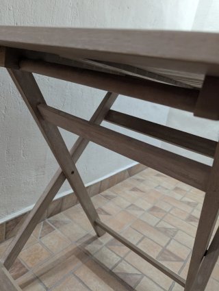 Mesa plegable madera Jysk exterior/interior
