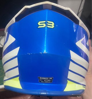 Casco moto UFO Azul