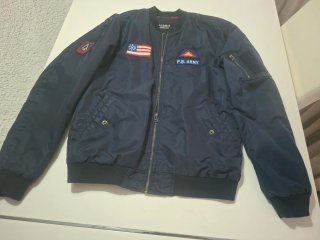 Cazadora juvenil Pull&Bear azul