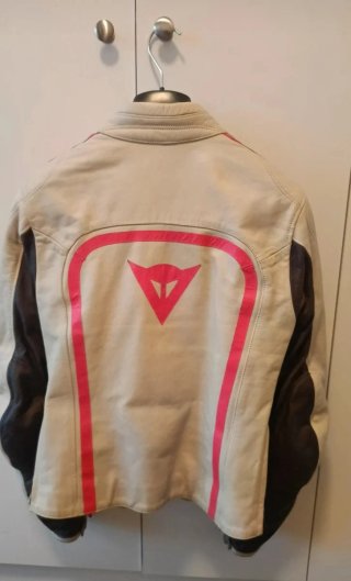 Chaqueta Dainese mujer Beige y Fucsia Moto Sportbi