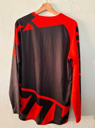 Camiseta Fox Motocross Negra y naranja