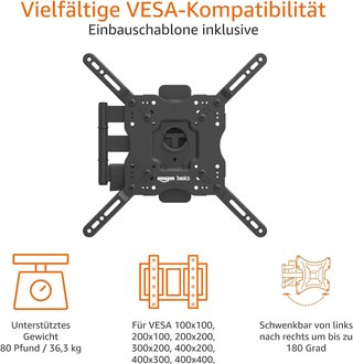 Soporte TV Amazon Basics 26-55 VESA