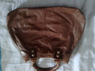 Borsa Pelle Vintage Marrone Stile in  Balenciaga