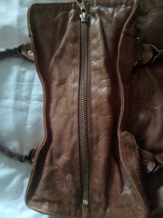Borsa Pelle Vintage Marrone Stile in  Balenciaga