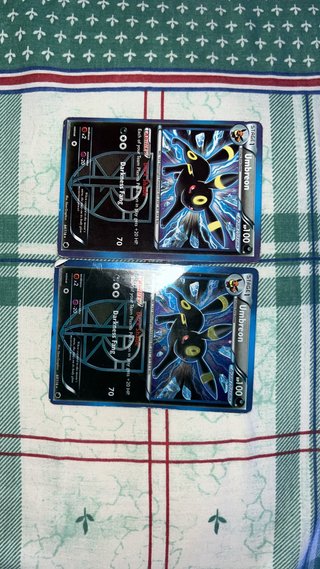 2 Cartas Pokémon Umbreon Stage 1
