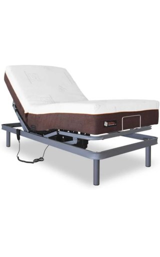 Cama articulada eléctrica con colchón viscoelástic