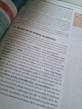 Lengua castellana y literatura 2, Le Bachillerato