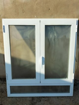 Ventana aluminio doble hoja y fijo
