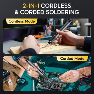 Saldatore cordless LCD