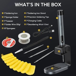 Saldatore cordless LCD
