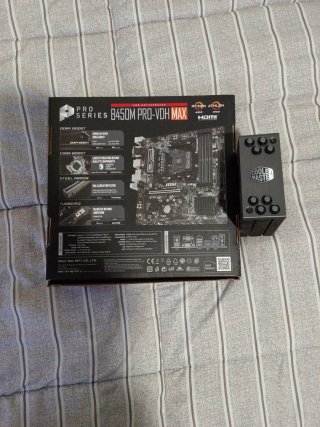 Ryzen3600+Placa MSI B450 pro vdh max,+fuente 650w