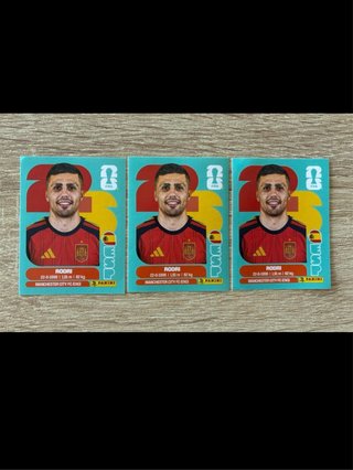 Lote 3 Cromos Rodri Panini FIFA