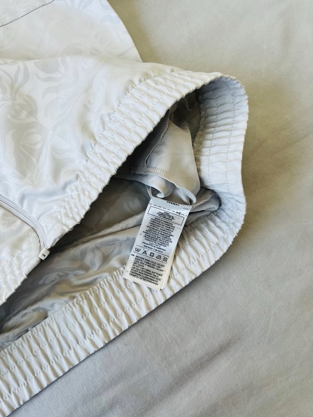 Adidas Tiro Woven Track Jacket Pearl White Jacquar