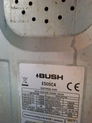 Cocina independiente Bush E50SCA