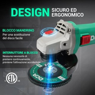 Smerigliatrice Angolare DCA 860W 125mm