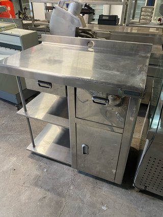Mueble cafetero acero inoxidable
