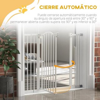 Puerta Perros Ajustable 76-104cm con Extensiones