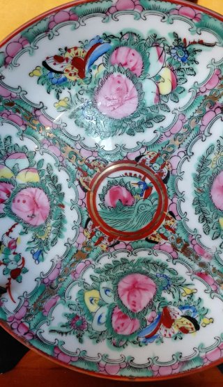 Plato decorativo porcelana china Macao