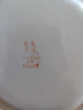 Plato decorativo porcelana china Macao