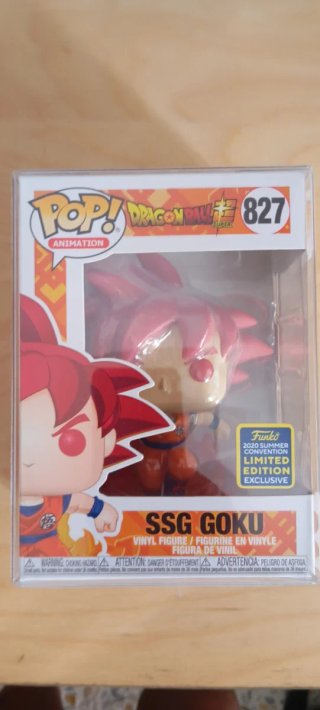 Funko Pop SSG Goku 827 Dragon Ball Super