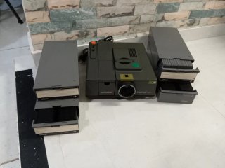 proyector de diapositivas vintage