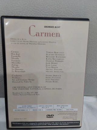 2 DVDs de Ópera: Carmen y Madama Butterfly