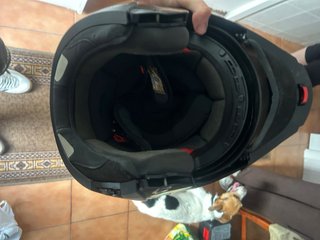 Casco de moto negro