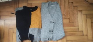Lote Jersey y Chaqueta Lana Mujer Zara Talla M
