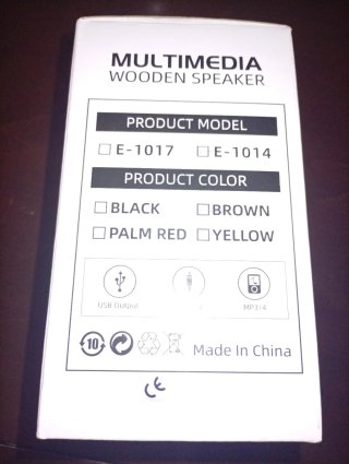 Altavoces Multimedia LEERFEI Madera Negros