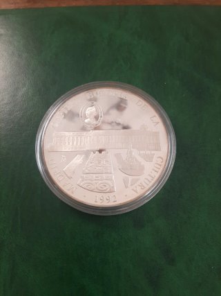 Moneda Plata 25 Ecus Madrid Cultura 1992