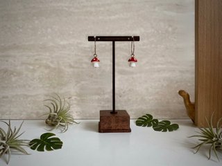 Pendientes Setas Rojas y Blancas