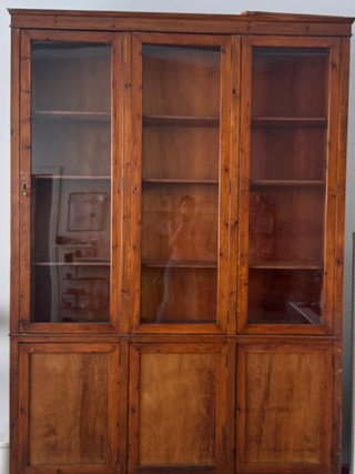 Armario Vitrina Madera Cristal