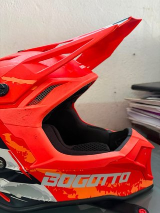 Casco Bogotto Motocross naranja
