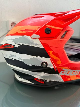 Casco Bogotto Motocross naranja