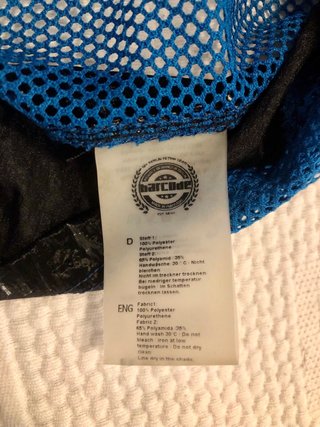 Camiseta Tirantes Malla Barcode Azul Negra