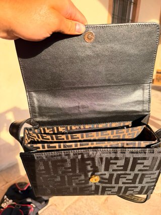 Borsa Fendi FF Logo Nera